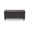 Baxton Studio Kaylee Grey Upholstered Button-Tufting Storage Ottoman Bench 128-7055 - alternate 9